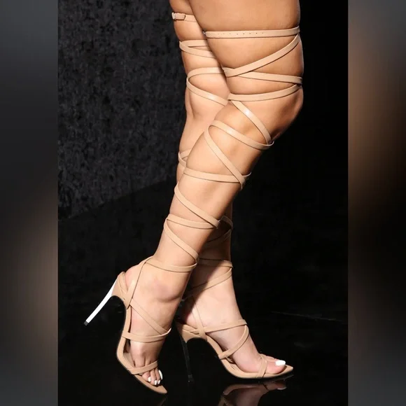 NWOT Strap Up For Safety Heels